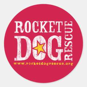 RDR Logo (wht/goldenrod) Ronde Sticker