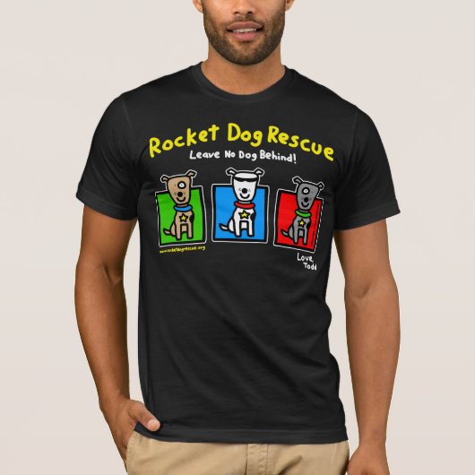 RDR - Todd Parr (3 honden - alleen vooraan) T-shirt (Voorkant)