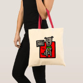 RDR Todd Parr - Gray Dog Canvas tas (Voorkant (product))
