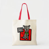 RDR Todd Parr - Gray Dog Canvas tas (Voorkant)