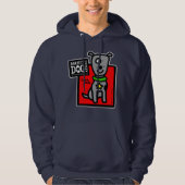 RDR - Todd Parr (grijze hond) Hoodie (Voorkant)