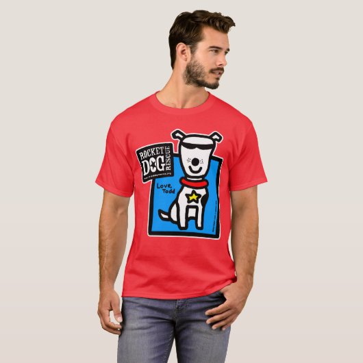 RDR - Todd Parr (witte hond) T-shirt (Voorkant volledig)