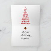 RDS TREE EN CHRISTMAS LADY Black White Gem Feestdagen Kaart (Binnen)