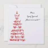 RDS TREE EN CHRISTMAS LADY Black White Gem Kaart (Achterkant)