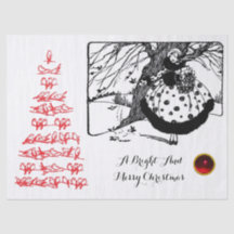 RDS TREE EN CHRISTMAS LADY Black White Gem