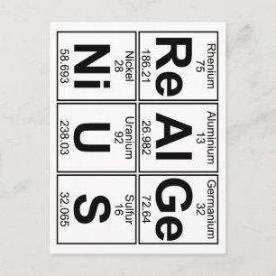 Re-Al-Ge-Ni-U-S (echt geniaal) - Volledig Briefkaart