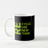 Re Cycle Use New Think Earthday Save The Enviormen Koffiemok (Links)