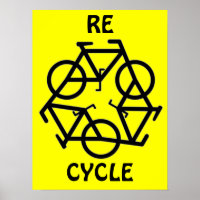 RE CYCLUS Recyclen fietsymbool