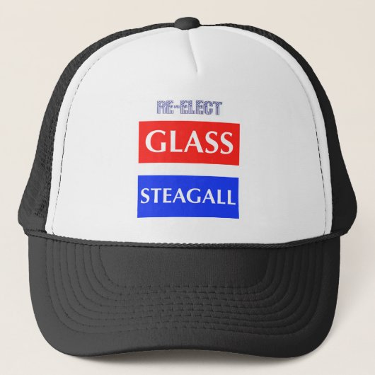 RE-ELECT Glass Steagall Trucker Pet (Voorkant)