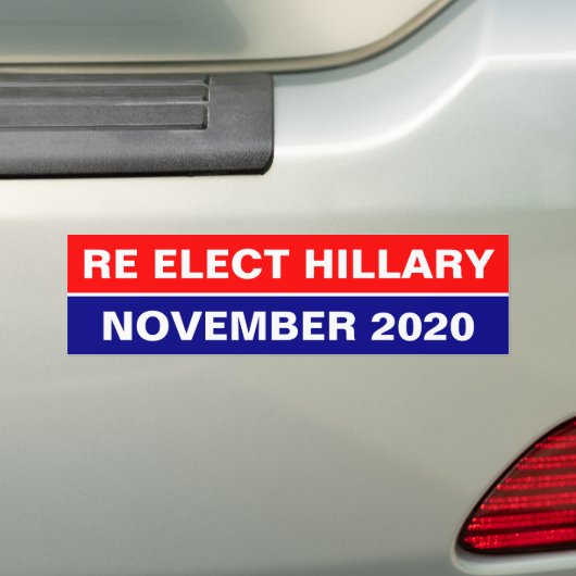 RE ELECT HILLARY NOVEMBER 2020 BUMPERSTICKER (Op auto)