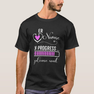 re Lopende verpleegster gelieve te wachten op toek T-shirt