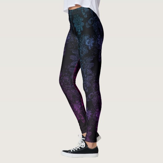 Re-make Wild Things Shimmery BluPurple Asymmetrisc Leggings (Links)