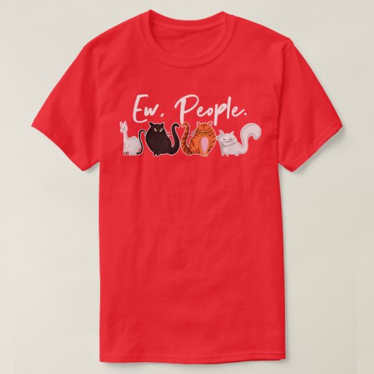 re Mensen die Cat Funny Introvert Feline Cat PePeg T-shirt (Design voorkant)