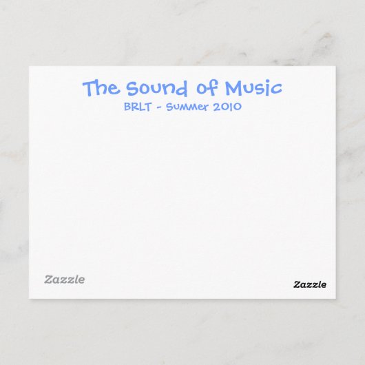 re mi fa so la ti do do briefkaart (Achterkant)