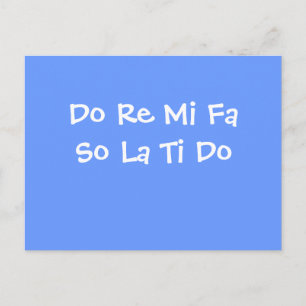 re mi fa so la ti do do briefkaart