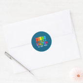 Re Mi Fa So Opgewonden Ronde Sticker (Envelop)