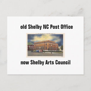 re Shelby NC Post Kantoor briefkaart