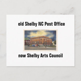 re Shelby NC Post Kantoor briefkaart