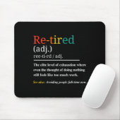 Re Tired Definition Retro Exhausted Retirement Hum Muismat (Met muis)