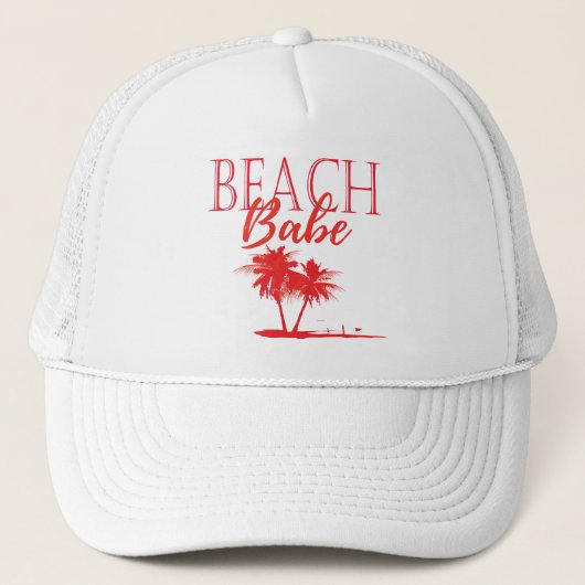 Rea Theme Palm strand Trucker Pet (Voorkant)