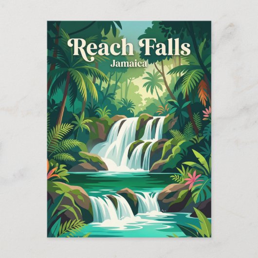 Reach Falls Jamaica Briefkaart (Voorkant)