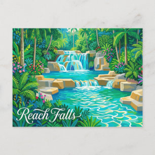 Reach Falls Jamaica Briefkaart