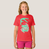Reach for the Stars Gymnastics Tumbling T-Shirt (Voorkant volledig)