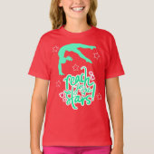 Reach for the Stars Gymnastics Tumbling T-Shirt (Voorkant)