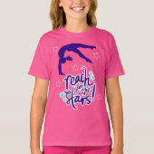 Reach for the Stars Gymnastics Tumbling T-Shirt (Voorkant)