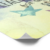 reach for the stars quote on waterverf design poster (Hoek)