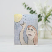 Reach for the sun postcard briefkaart (Staand voorkant)
