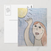 Reach for the sun postcard briefkaart (Voorkant / Achterkant)