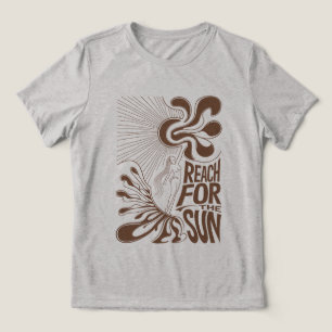 Reach For The Sun: Psychedelic T-Shirt Design with