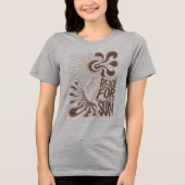 Reach For The Sun: Psychedelic T-Shirt Design with (Voorkant)