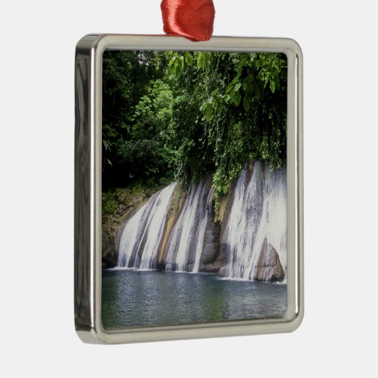 Reach Herfsten, Port Antonio, Jamaica Metalen Ornament (Rechts)