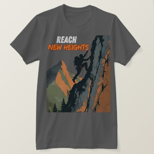 Reach New Heights – Climbing Day Tribute T-shirt (Design voorkant)