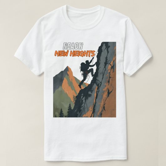 Reach New Heights – Climbing Day Tribute T-shirt (Design voorkant)