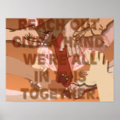 Reach Out Geef een hand Poster (Voorkant)