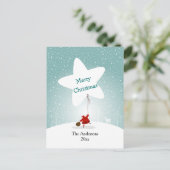 Reach Star KerstBriefkaart Briefkaart (Staand voorkant)