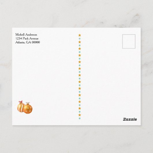 Reach Star KerstBriefkaart Briefkaart (Achterkant)