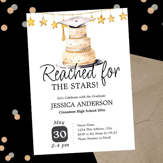 Reached for the Stars Graduation Party One Photo  Kaart