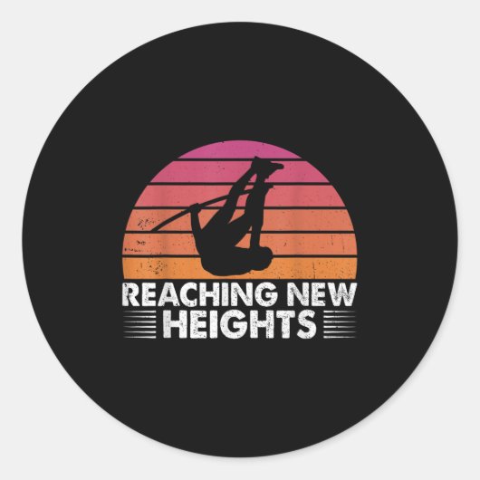 Reaching New Heights, Le Vault Funny Le Vault Jump Ronde Sticker (Voorkant)