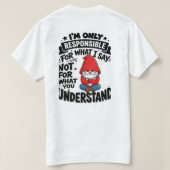 Reactie Begrijpen T-shirt (Design achterkant)