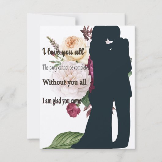 Reactie Kaart Ik ben blij dat je bent gekomen (Voorkant)