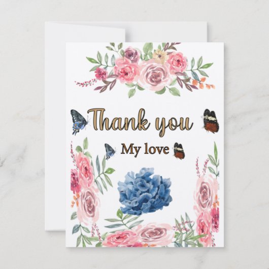 Reactie Kaart Ik ben blij dat je bent gekomen (Achterkant)