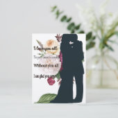 Reactie Kaart Ik ben blij dat je bent gekomen (Staand voorkant)