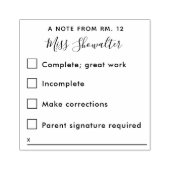 Reactie op huiswerk van leraar rubberstempel (Afrduk)