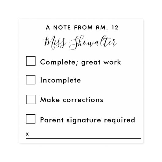 Reactie op huiswerk van leraar rubberstempel (Afrduk)