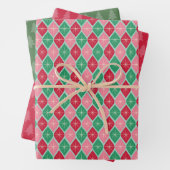 Reactie op kerstpapier met omlooppapier — Reeks 3  Inpakpapier Vel (In situ)