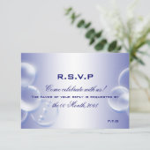 Reactie RSVP strand bruiloft Kaartje (Staand voorkant)